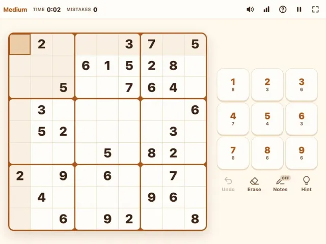 Sudoku puzzle grid with pencil notes on PlayToffee