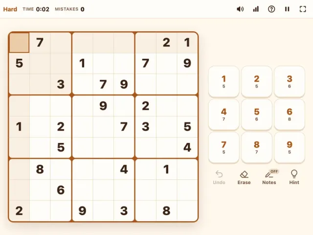 Hard Sudoku grid covered in pencil-mark candidates